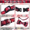 Christmas Dog Collar Set, Durable Dog Collar with Bow Cotton,