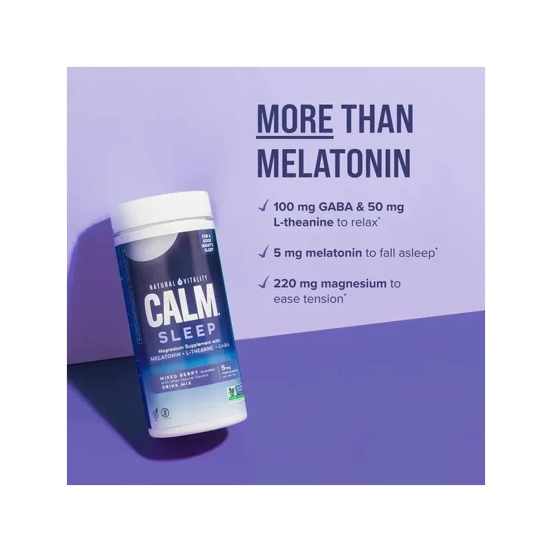 Calm Sleep Magnesio + Melatonina Natural Vitality | Sueño Profundo