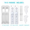Wii Remote Controller 2 PACK,Wii Controller With Nunchuck Compatible with