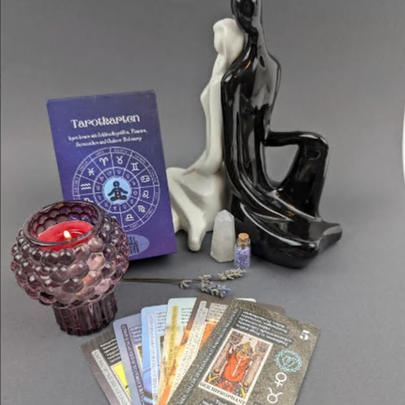 Witchy Cauldron Tarot Cards with Buck for Beginners, Tarot Cards