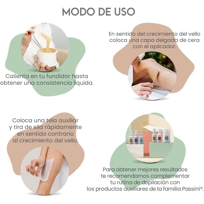 Passini Cera Depilatoria Passini Piel Sensible 150g + Telas