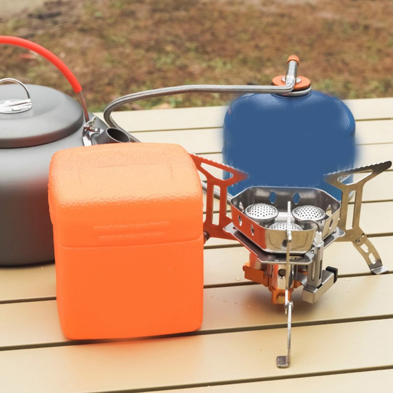 Mini Camping Gas Stove Windproof Stove Three Core Head Gas