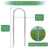 YANYUCB Ground Anchors,8 Pack Galvanised Threaded Steel Rebar Stakes,Trampoline Stakes,12