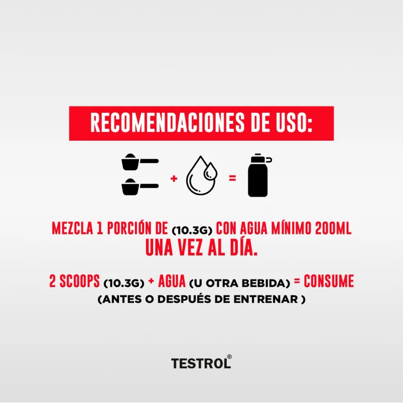 Creatina Platinum Testrol | 30 Servicios Sin Sabor | Carga