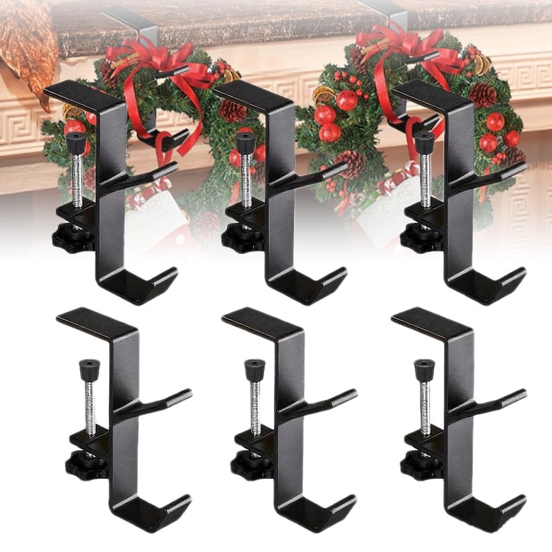 Christmas Sock Stand, Metal Hook 2-in-1 Christmas Sock Stand, No