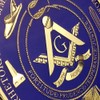 Freemason Masonic Brotherhood Car Emblems Gold Plated in Blue Masonic