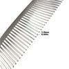 2 Pieces Stainless Steel Hairdressing Combs for Men Women with