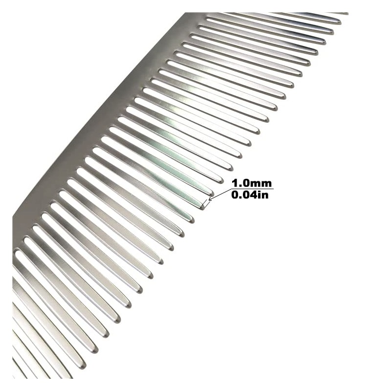 2 Pieces Stainless Steel Hairdressing Combs for Men Women with