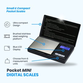 Digital Scales 0.01g to 200g Electronic Pocket Mini Digital Gold Jewellery Weighing Scales, Digital Pocket Scales, 0.01 Scales, Digital Scales 0.01g, Micro Scales, Pocket Scale, Fine Scales