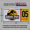 Jurassic Trilogy | Explorer #05 | Metal Stamped License Plate