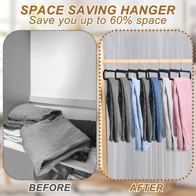 Velvet Pants Hangers Non Slip, 30 Pack Velvet Hangers for