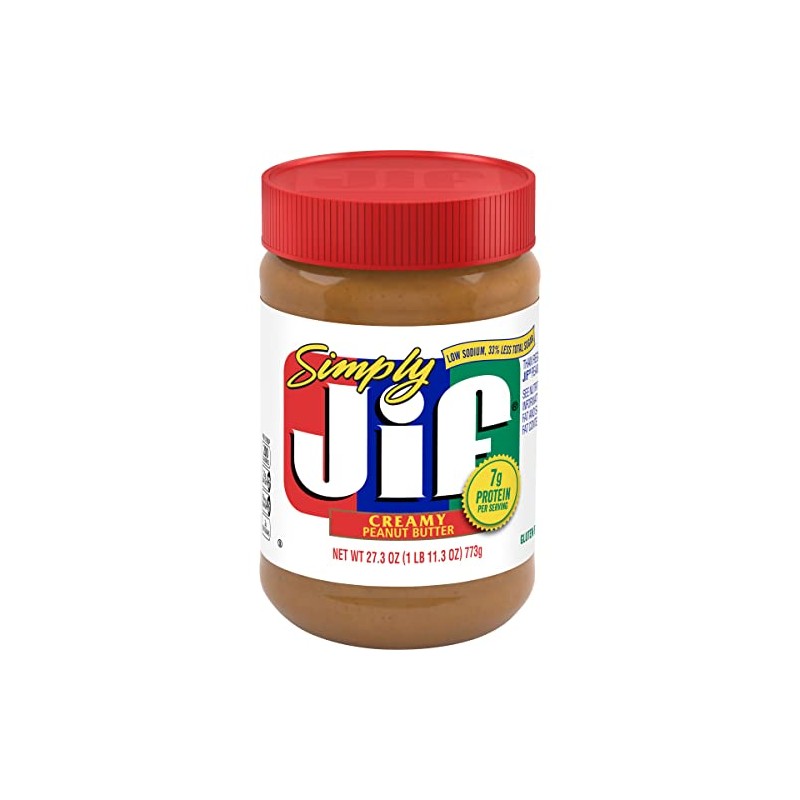 Jif Simply Jif Creamy Peanut Butter, 27.3 Ounces (Pack 10)