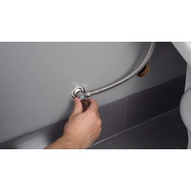 Hibbent Bidet Fresh Water Dual Spray Kit Non Electric Toilet Seat Attachment Cold Wash