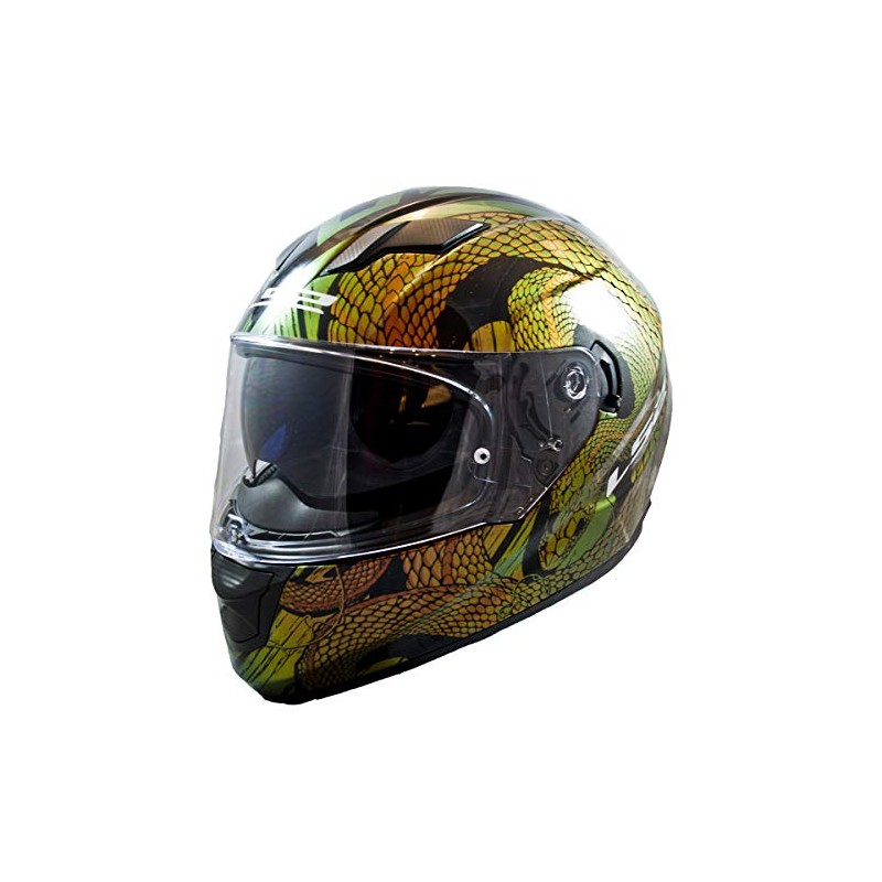 LS2 Helmets Full Face Stream Evo Street Helmet (Snake Chameleon