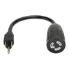 1FT Ac Power Cord Converts L5-15R To 5-15P 120V 15A