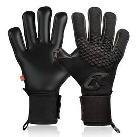 Catch & Keep Professional Goalkeeper Gloves for Adults, Maximum Grip, Premium Model, Football Goalkeeper Gloves with our Octopus Grip, black, 10