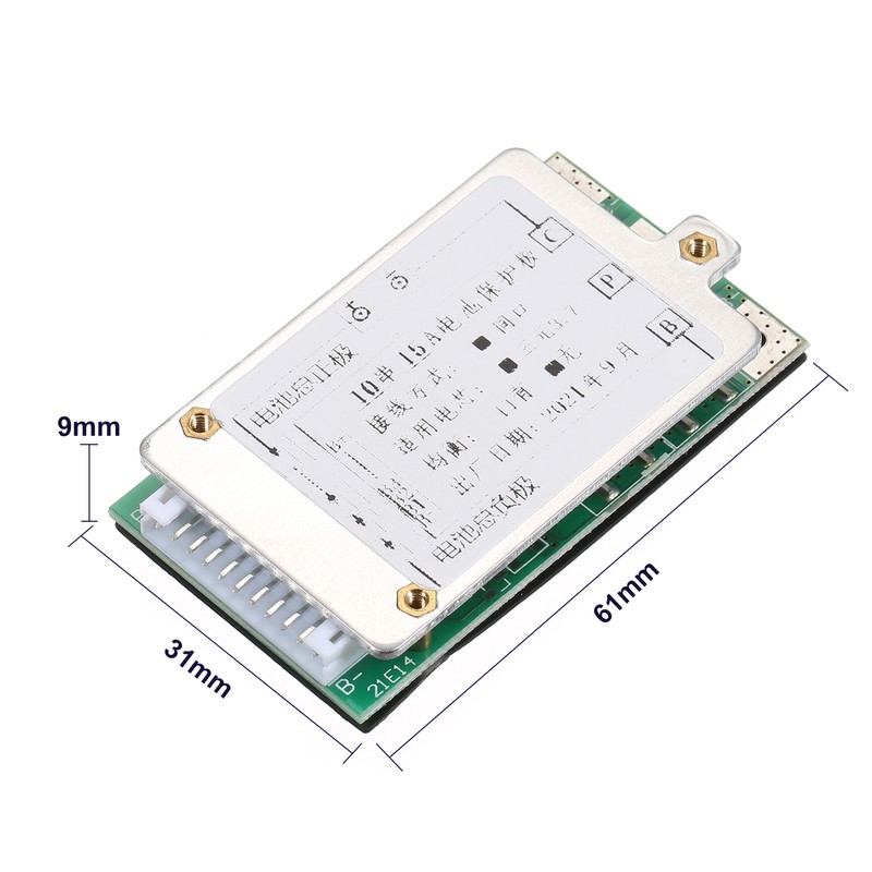 10S 15A 36V/37V Protections Board Li-ion Batterys BMS/PCB/PCM Board with