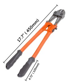 Unbranded Heavy Duty 14/18/24" Bolt Cutter Chrome Molybdenum Steel Blade for Cutting Chain - 18 inch