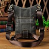 Le'aokuu 211-11 Men's Real Leather Bag Leg Bag Leg Bag