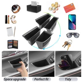 SKTU Door Handle Storage Box Compatible with Mαzda 3 CX-30 2019-2023 2024, Car Front Door Armrest Storage Box (Pack of 4)