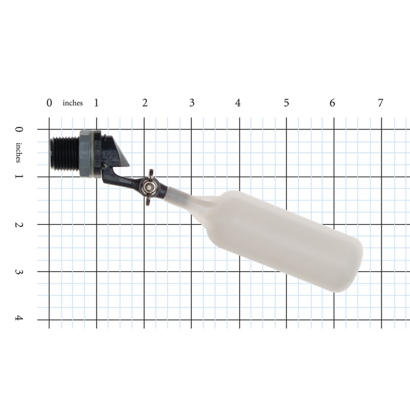 Kerick Valve MA052 PVC Mini Float Valve, Tank Mount, Adjustable
