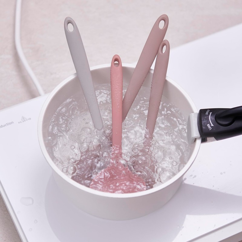 FIRGI Platinum Silicone Cooking Ladle for Baking, Scraping & Mixing,