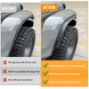 Front & Rear Fender Liner Fender Trim Extension Protector for