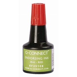 Q Connect 28ml Endorsing Ink - Red
