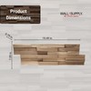 Wall!Supply 3D Wall Panels – Reclaimed Modern Asian Teak Wood