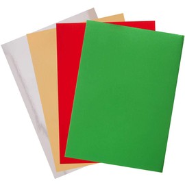 Baker Ross AX300 Christmas Metallic A4 Card - Pack of 20, Creative Art Supplies for Kids, Seasonal Crafts and Decorations