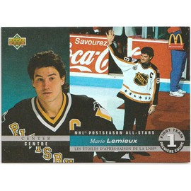 1993-94 Upper Deck McDonald's Postseason All-Stars Mario Lemieux Penguins Card #McH-01 WN17