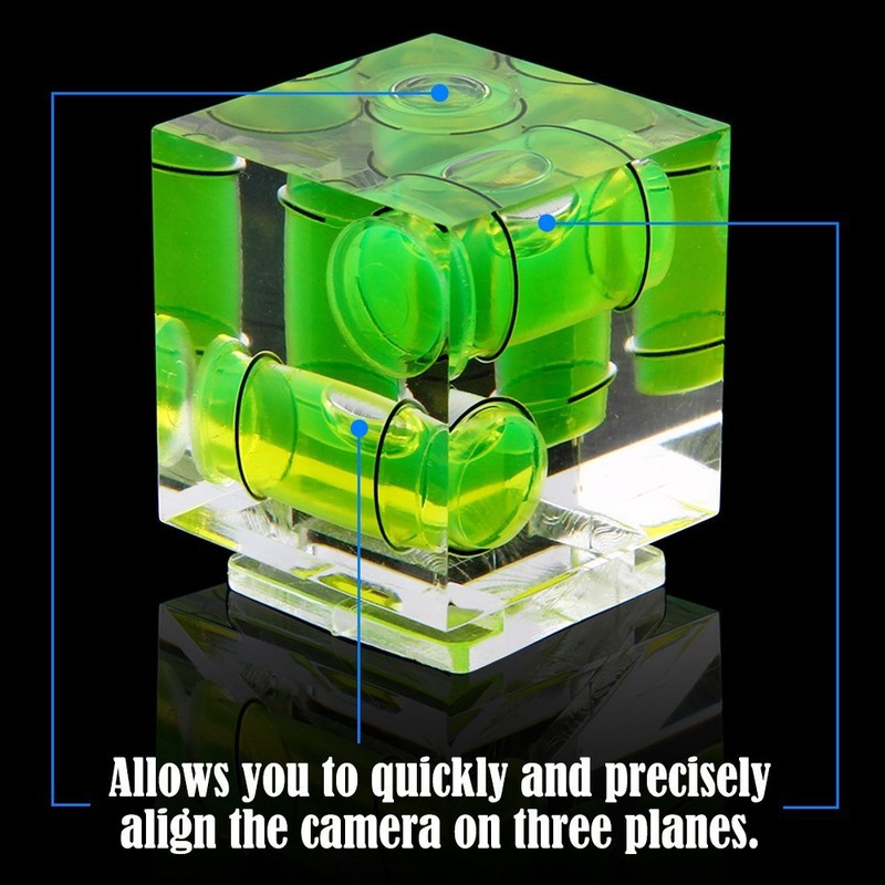 SENHAI Triple 3 Axis Hot Shoe Bubble Spirit Level Compatible