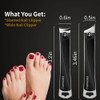 EBEWANLI Nail Clippers Set, Ultra Sharp Nail Clippers for Men,