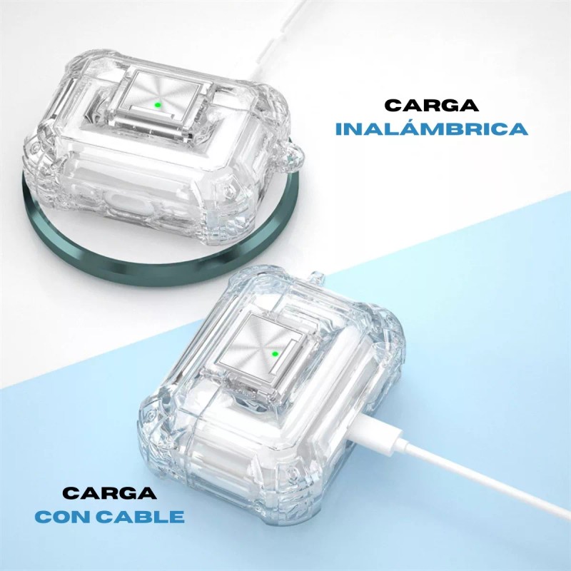 Alomia Funda Compatible AirPods Pro Limpiador Y Almohadillas