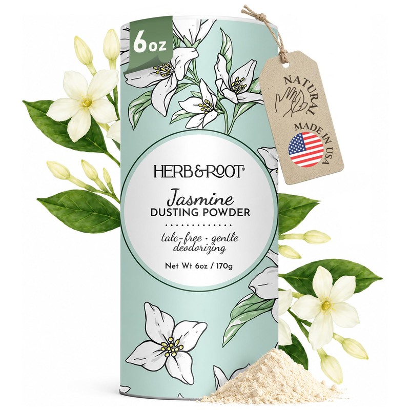 Herb Root Polvos de Jazmín Sin Talco Con Arrurruz Y