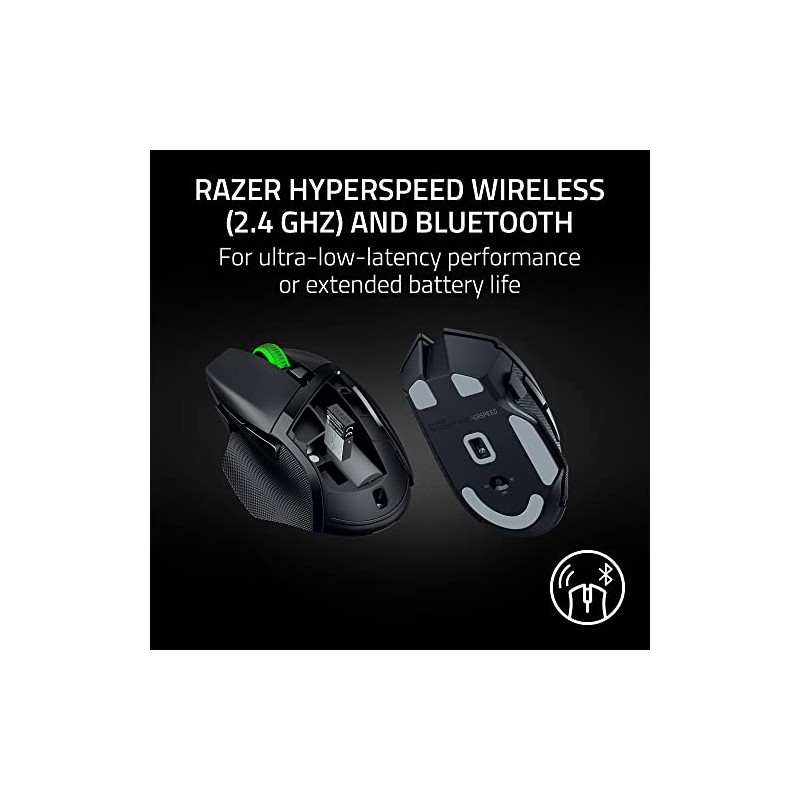Razer Basilisk V3 X HyperSpeed - Ratón Gamer Inalámbrico Ergonómico