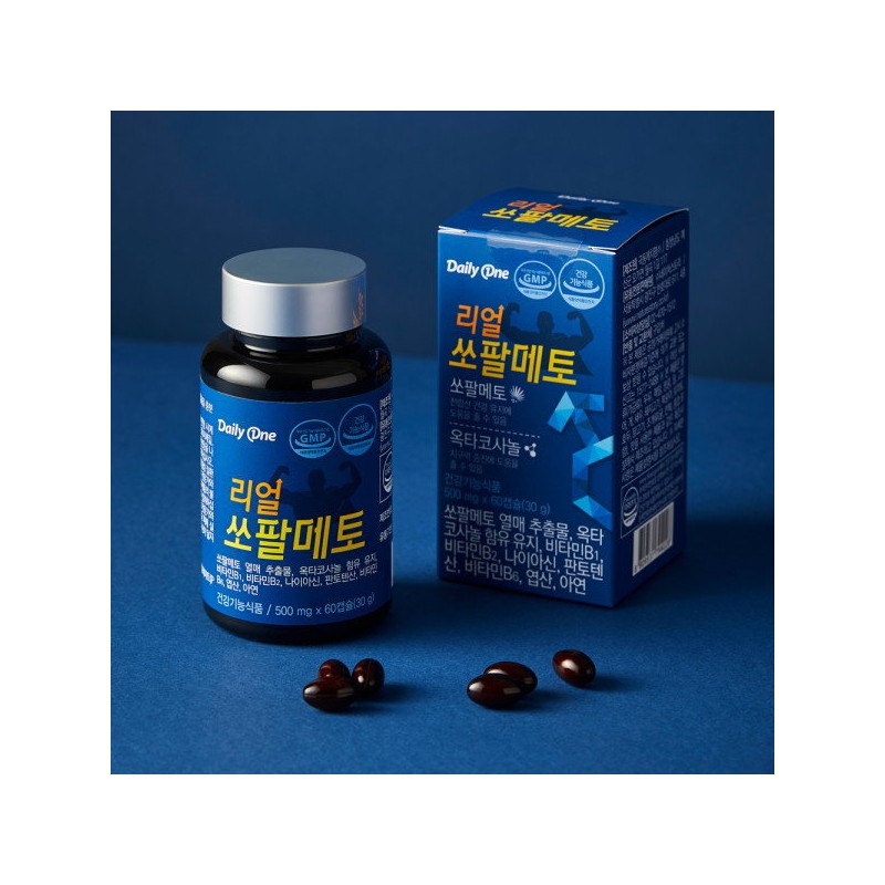 Daily One Real Saw Palmetto 500mg / 데일리원 리얼 쏘팔메토