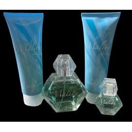 Pamela Anderson Malibu By Pamela Anderson Set: Eau De Parfum (3.4oz & 0.5oz) Body Lotion & Wash