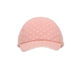Sterntaler Girls Heart Baseball Cap, Pale Pink