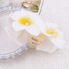 Plumeria Hair Claw clips Hawaiian Flower Hair Clamps White Plumeria