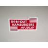LOT OF 30 IN N OUT BURGER STICKER IN AND