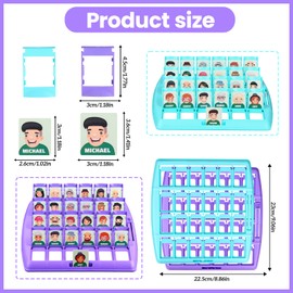 Who Is It Game, Who Is It Funny Guessing Game Board Game, Family Guess Who Game, Who Am I Game, Guess What Game, Classic Guess Party Games from 6 Years
