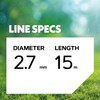 Oregon Round Mower Line 2.7mm Red For Grass, Weeds, Lawns
