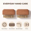 Wooden Nail Brush,Nail Cleaning Brushes, Natural Beech Wood Bristle Nail