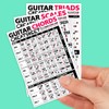 Popular Guitar Scales Reference Poster 24"x36" + Guitar Cheatsheets Bundle