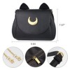 Women's Moon Purses Crossbody Bags Pu Leather Gothic Purse Cat