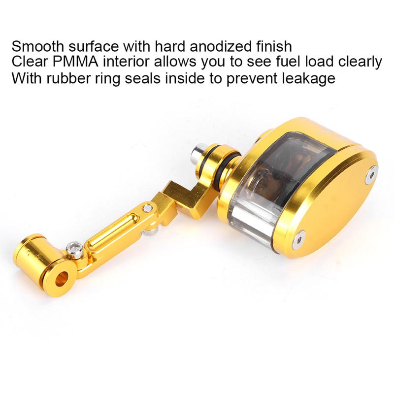 Front Brake Fluid Reservoir CNC Aluminum Motorcbike Oil Cup Set