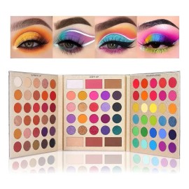 Paleta De Sombras De Ojos Ucanbe Pretty Pro, 86 Colores De M Color Palette A