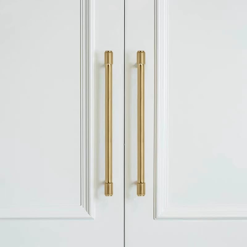 CABDM 10 Pack 8 Inch Cabinet Handles - Brushed Gold