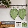 Sisher 2 Pack Cute Leaf Shaped Hand Towel,Kitchen Hand Towels